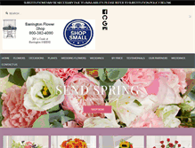 Tablet Screenshot of barringtonflowershop.com